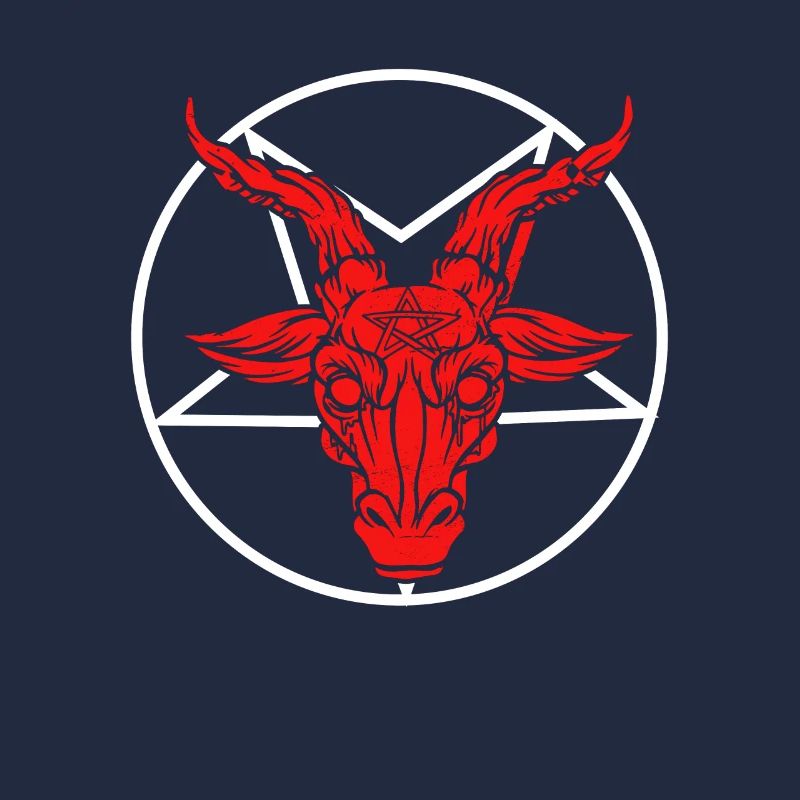Symbole de Satan Diable Baphomet
