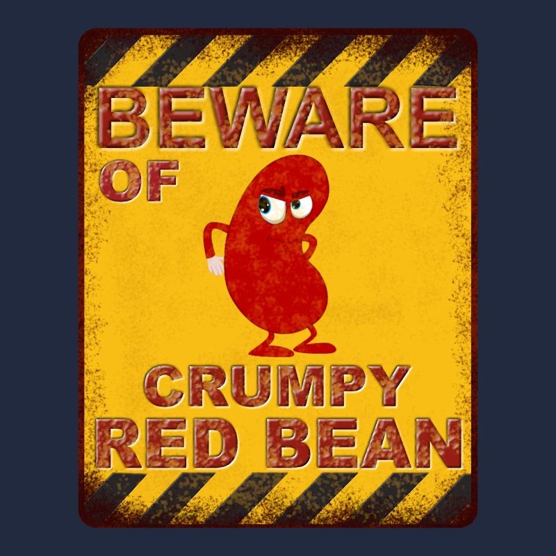 Beware of Crumpy Red Bean - Warnung