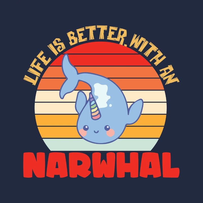 Narwal Einhorn Wal Geschenk