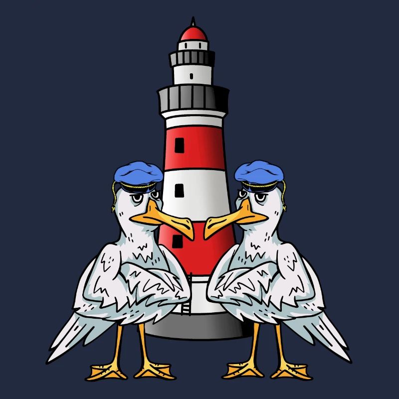 Maritim Möwen Seevögel Leuchtturm Küste Seevogel