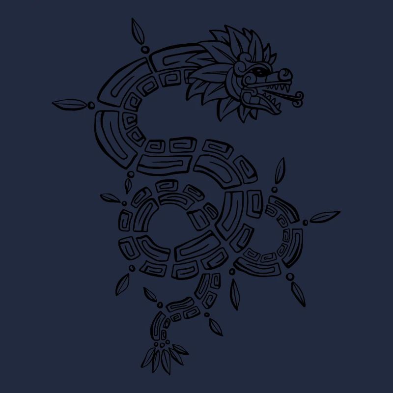 Quetzalcoatl Aztec Maya Serpent à plumes