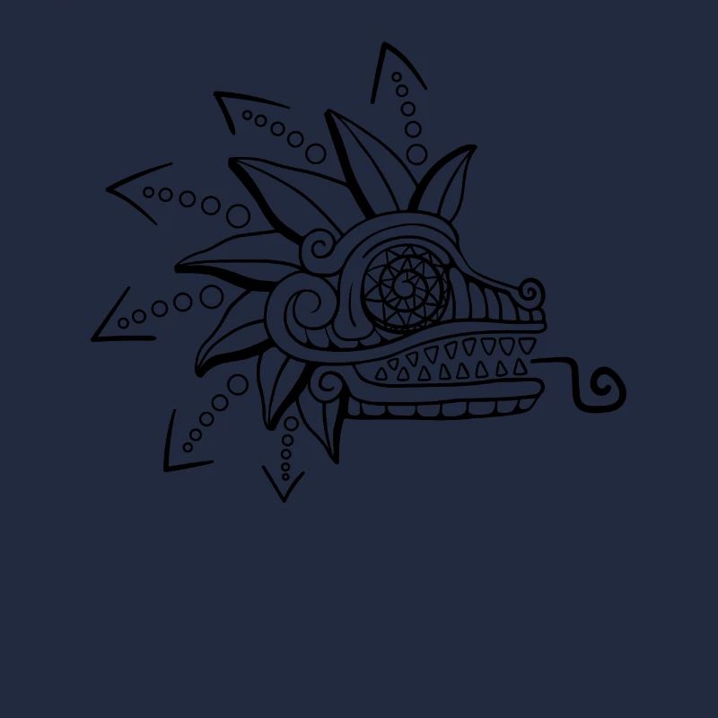 Quetzalcoatl Aztec Maya Serpent à plumes