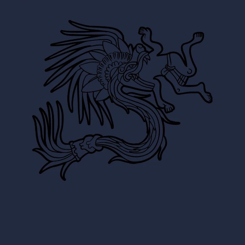 Quetzalcoatl Aztec Maya Serpent à plumes