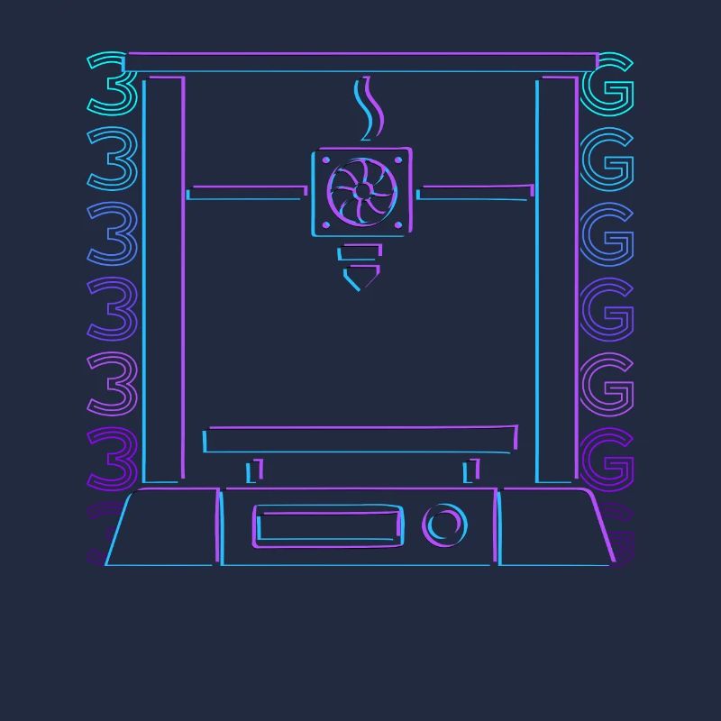 3D-Druck 3D-Drucker Retro Geschenk