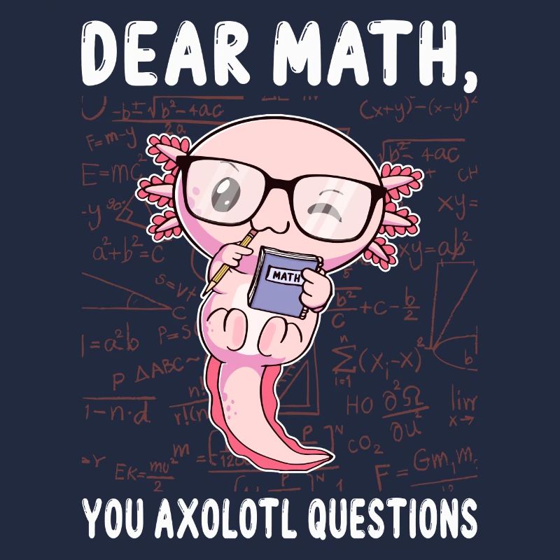 Drôle Math Axolotl Math Cadeau