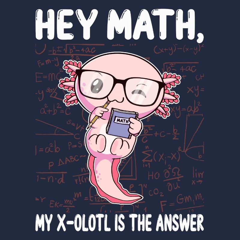 Drôle Math Axolotl Math Cadeau