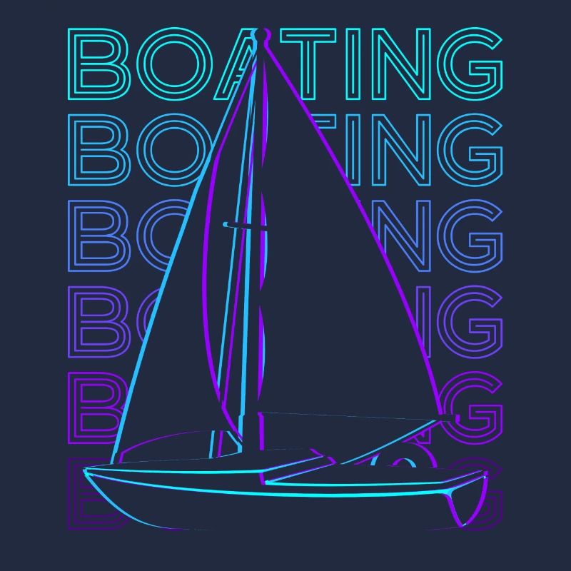 Bootfahren Segelboot Retro Geschenk