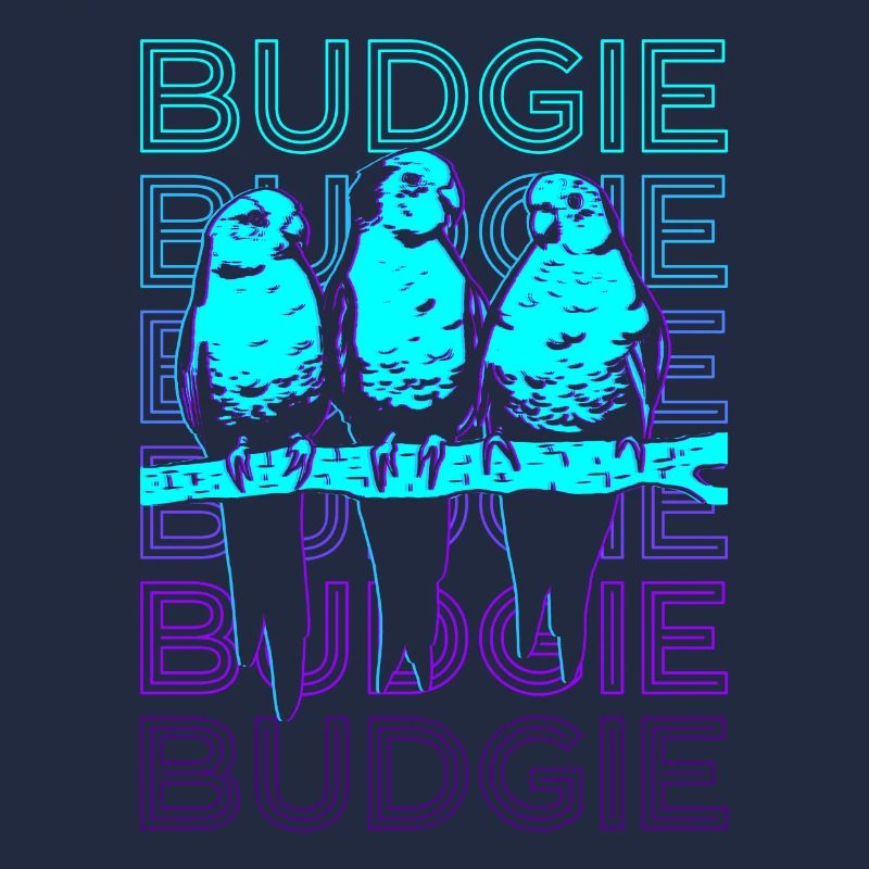 Budgie Budgie Parakeet Parakeet Retro Gift