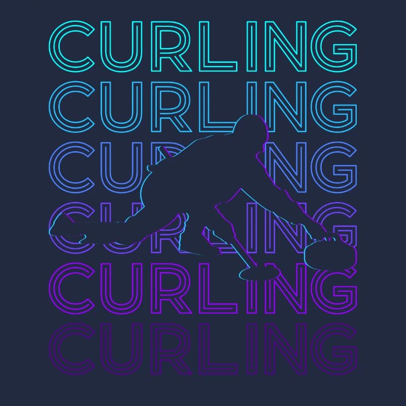 Curling Retro Geschenk