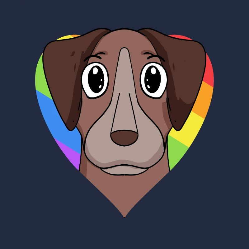 Gay Rainbow Pointer Dog