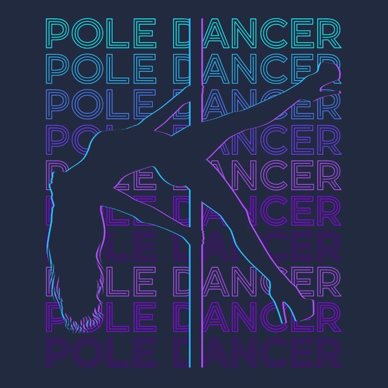 Pole Dancer Pole Dance Rétro