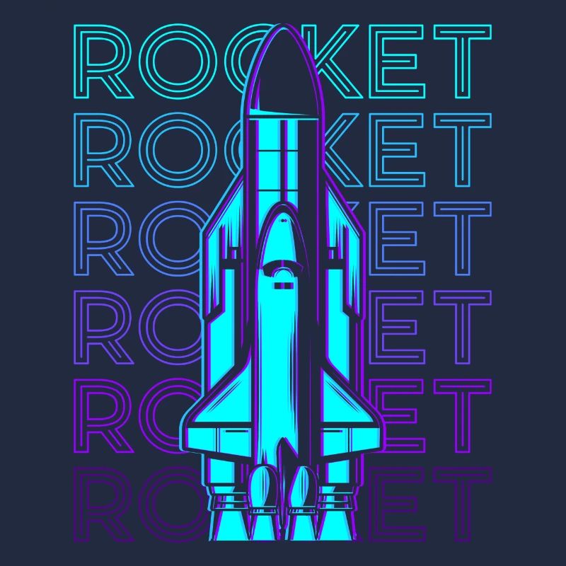 Rakete Raumschiff Space Shuttle Retro