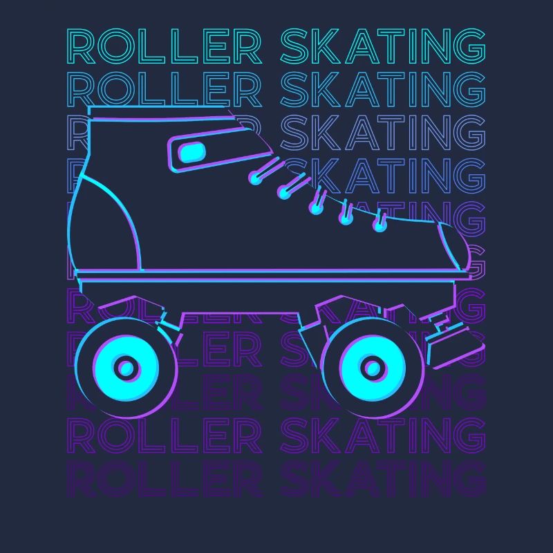 Roller Skating Roller Skaters Roller Skates Retro