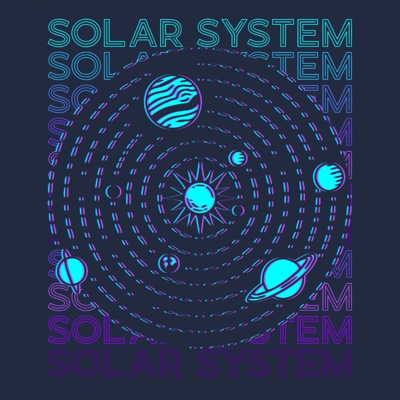 Sonnensystem Retro
