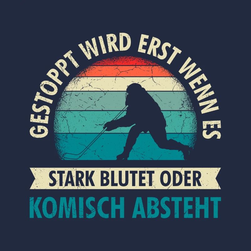 Eishockey gestoppt wird erst wenn es blutet