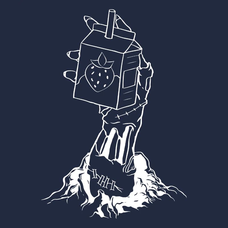 Zombiecore Ästhetisches Skelett Hand Erdbeermilch