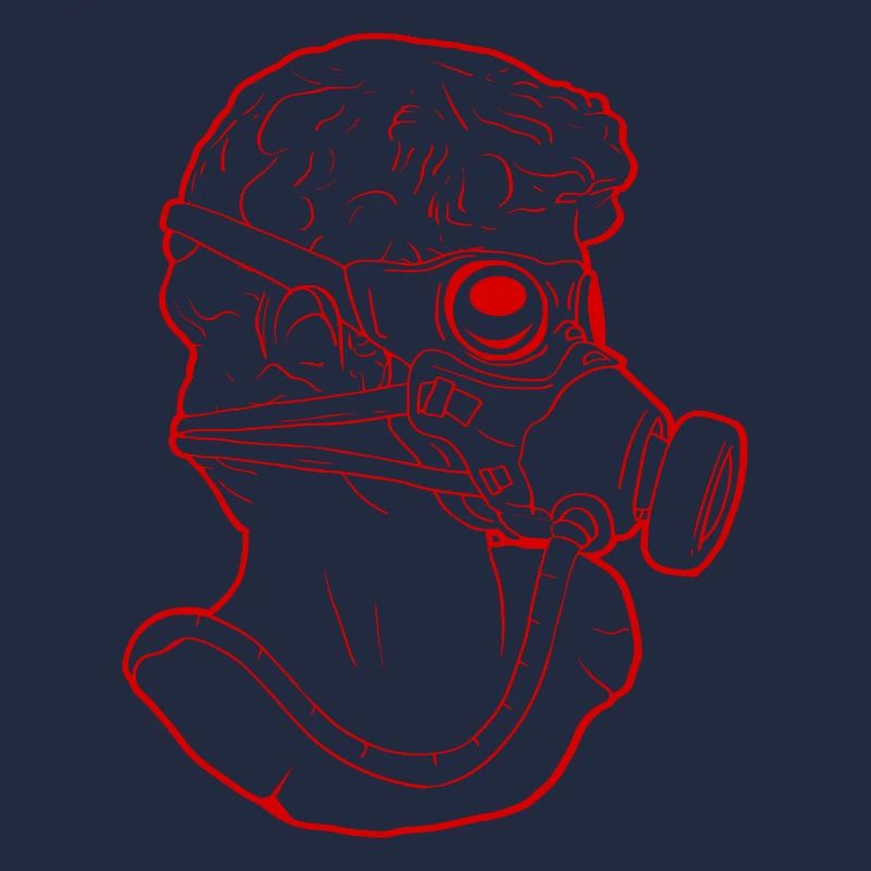 Zombiecore Aesthetic David Head Statue Soft Grun