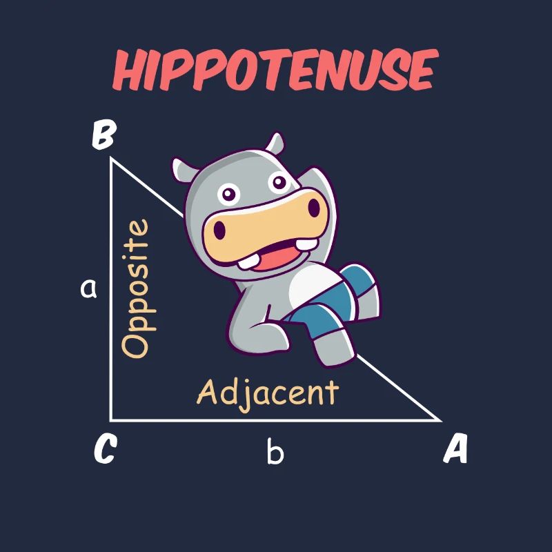 Drôle de mathématicien Design Hippotenuse