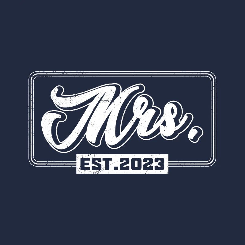 Mrs Mr Deco Wedding