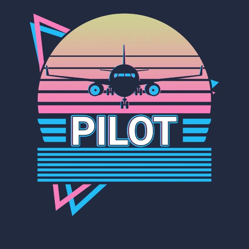 Pilot Flugzeug Aviator Luftfahrt Retro