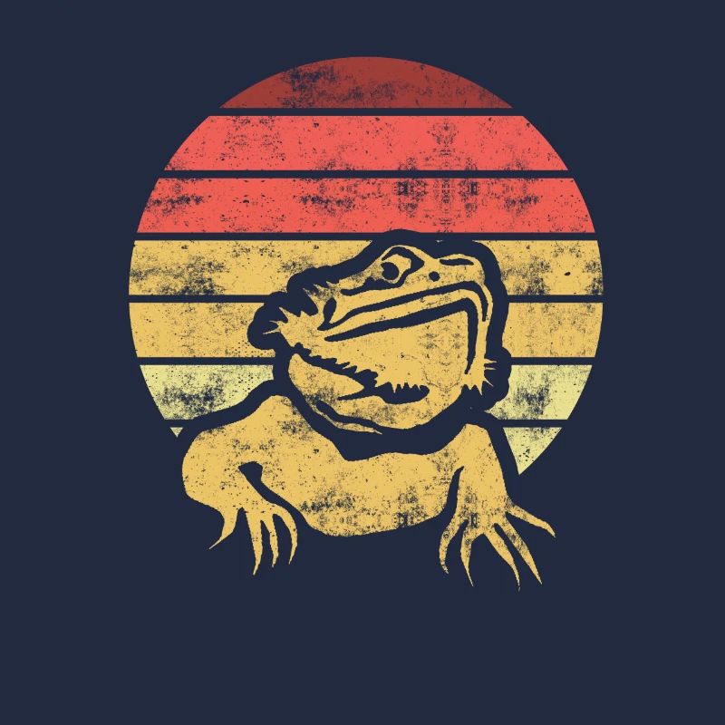 Retro Eidechse Echse