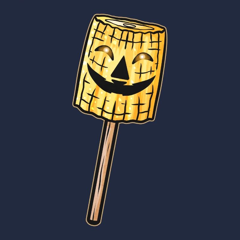 Evil Jack O Lantern Corn Lollipop Halloween