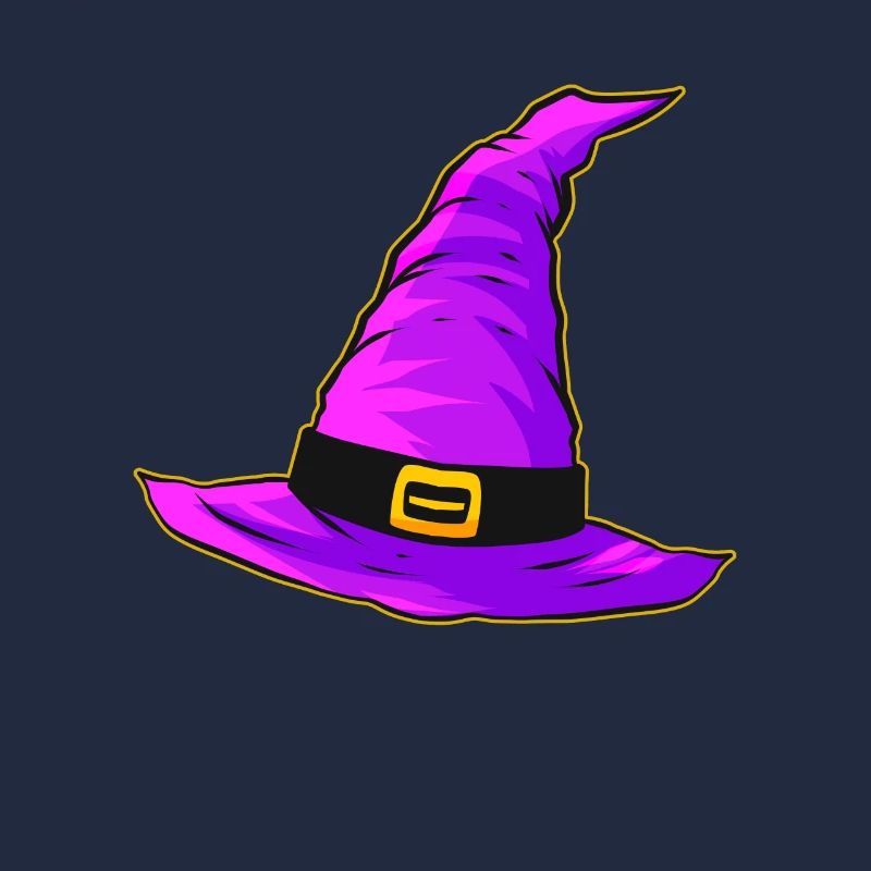 Evil Witch Hat Purple Magic Hat Halloween