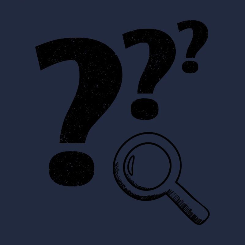 Question mark magnifying glass