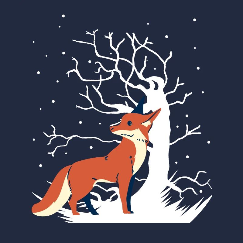 Fuchs Xmas Waldtiere Schnee Weihnachtsgeschenk