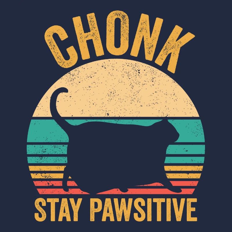 Chonk Meme Katze Chonk Aufenthalt Pawsitive