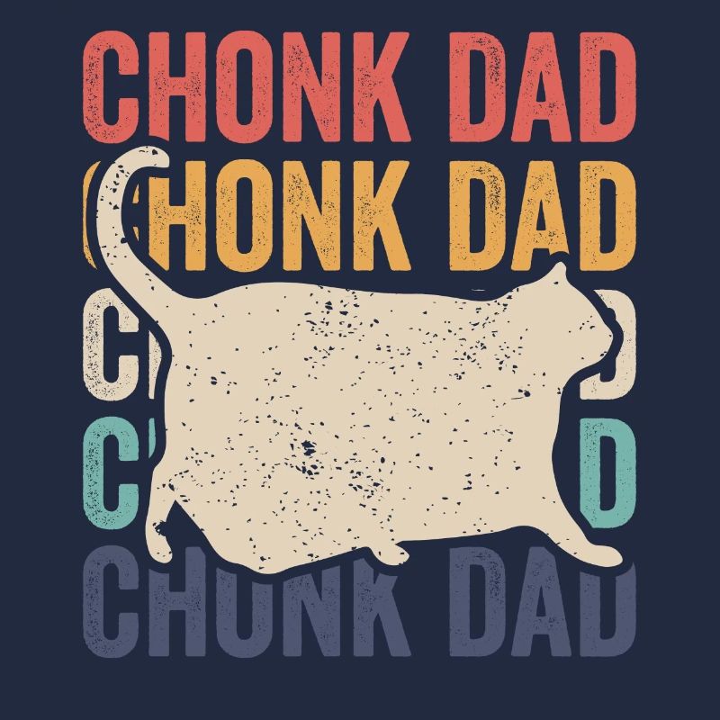 Chonk Meme Katze Chonk Dad