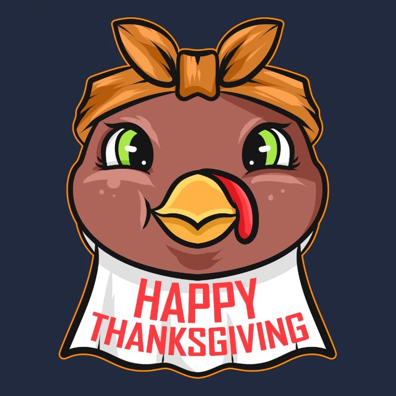 Dinde avec bave de serviette Bib Joyeux Thanksgiving