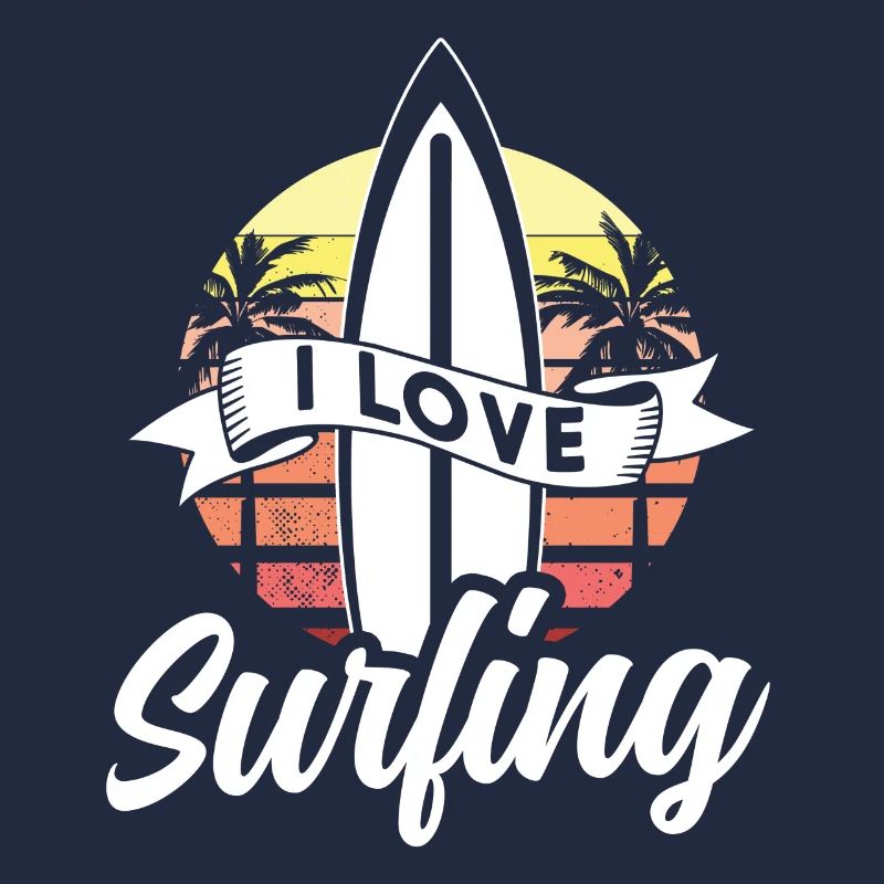 J’aime le surf surf planche de surf surfeur