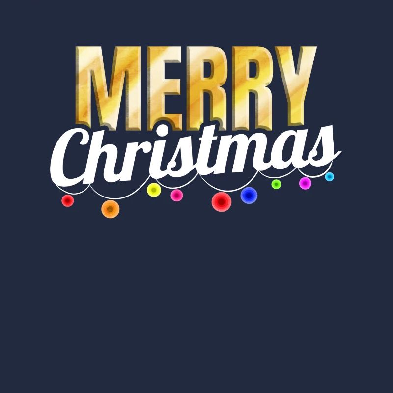 Catena leggera decorata Buon Natale