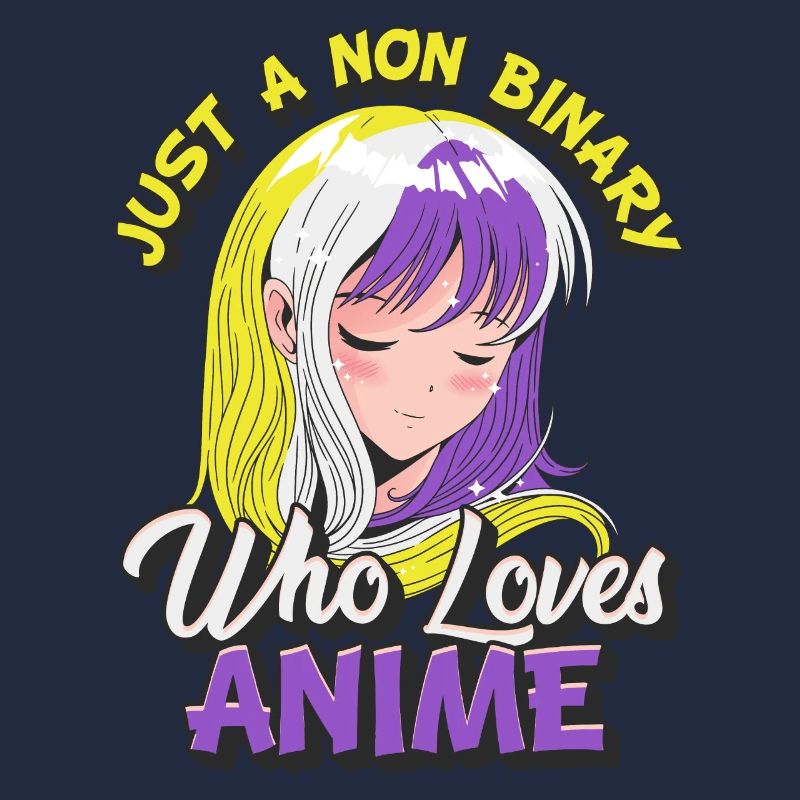 Non-binary anime girl Just a non-binary,