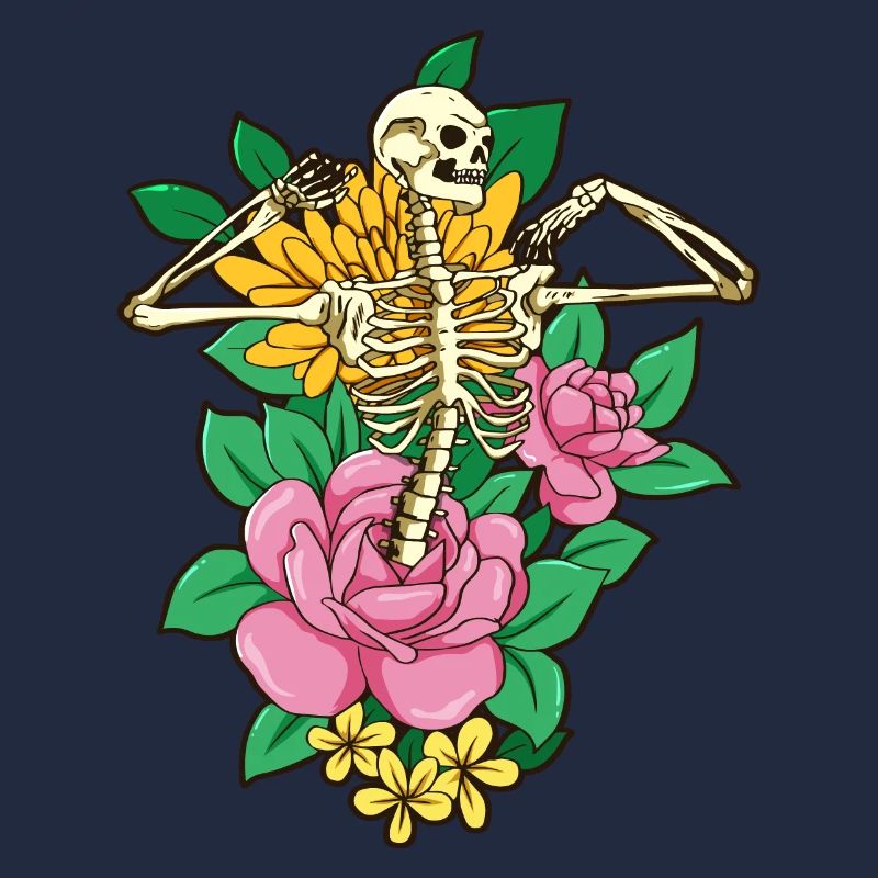 Bloomcore Ästhetisches Skelett Blume Flowercore Co