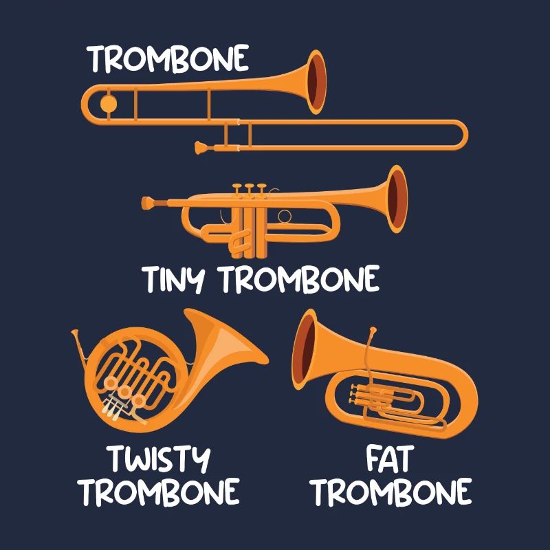 Petit Trombone Curvy Trombone Trombone Épais