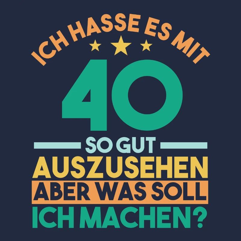 Vierzig Vierzigster 40 Jahre Geburtstag