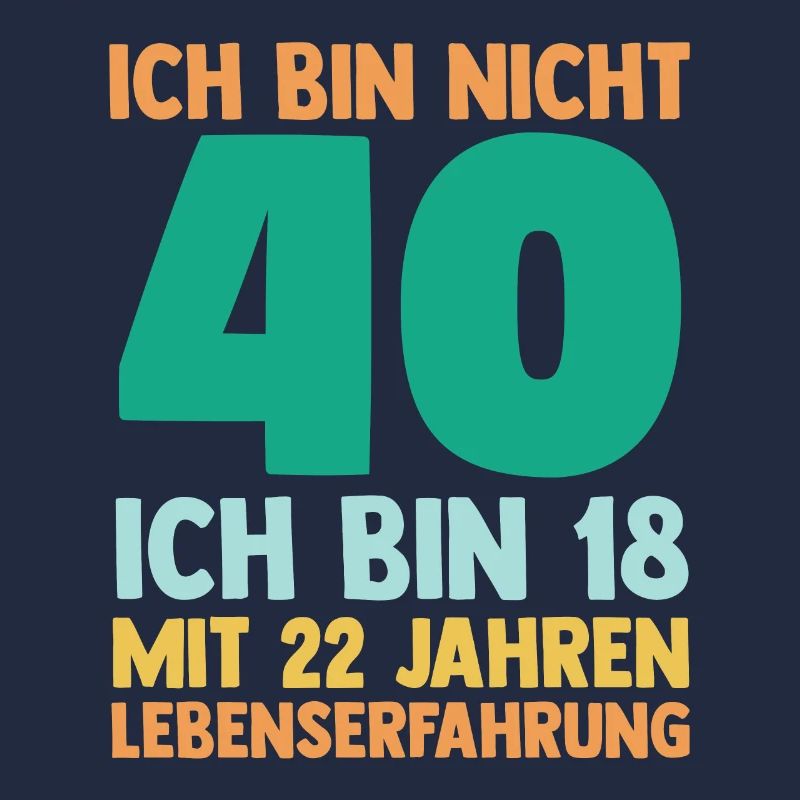 Vierzig 40 Jahre Vierzigster Geburtstag
