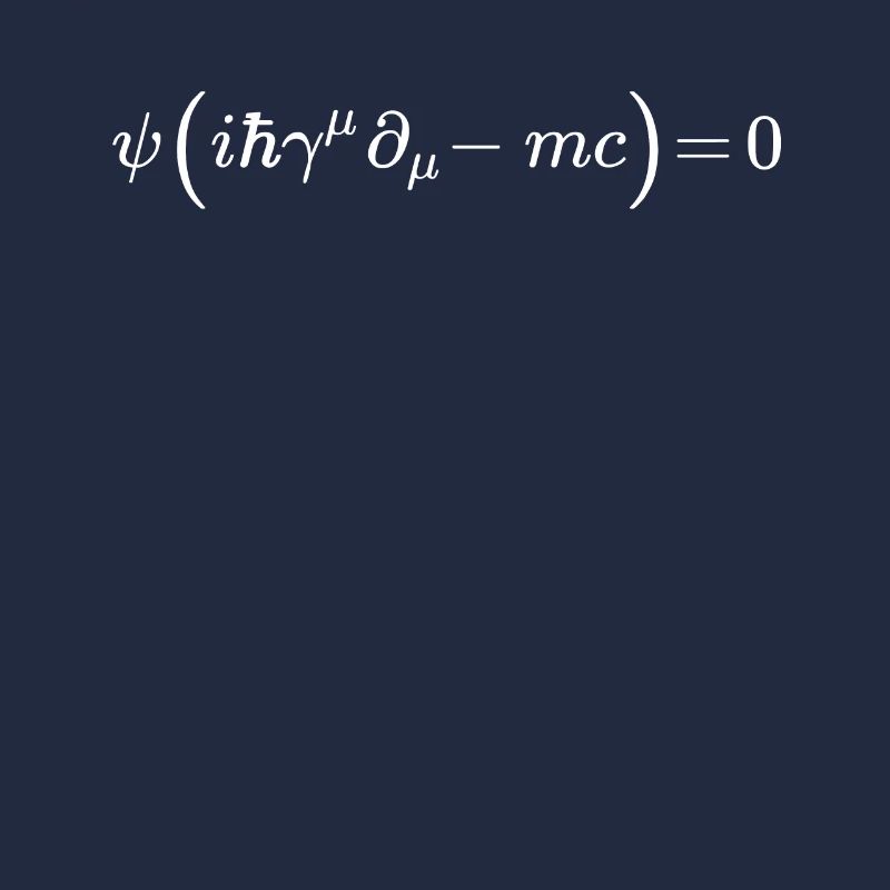 Dirac Equation Mathematical Relativistic Quantum