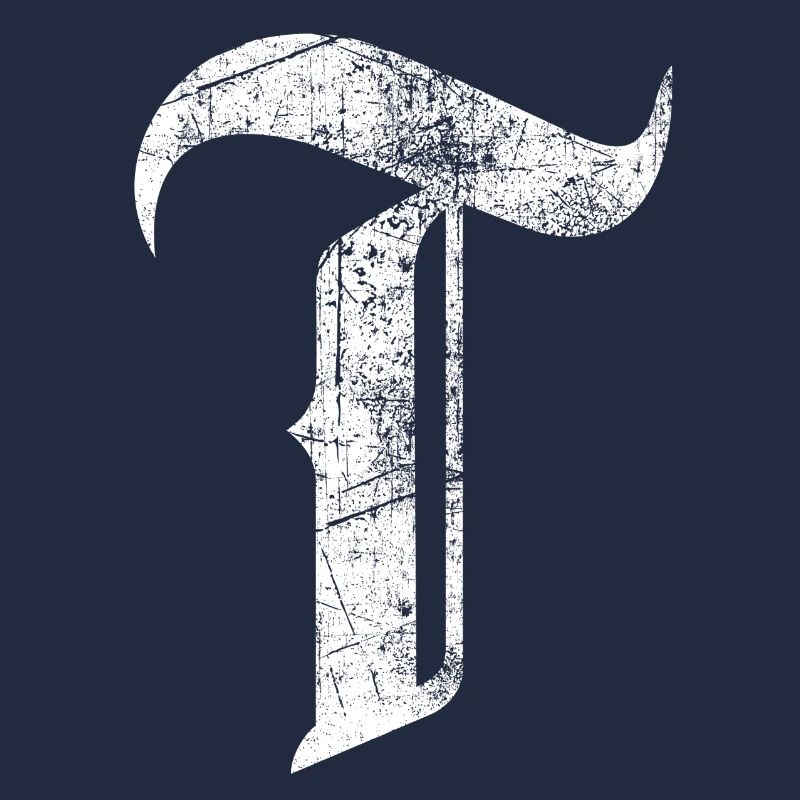 Tshirt alphabet initial T
