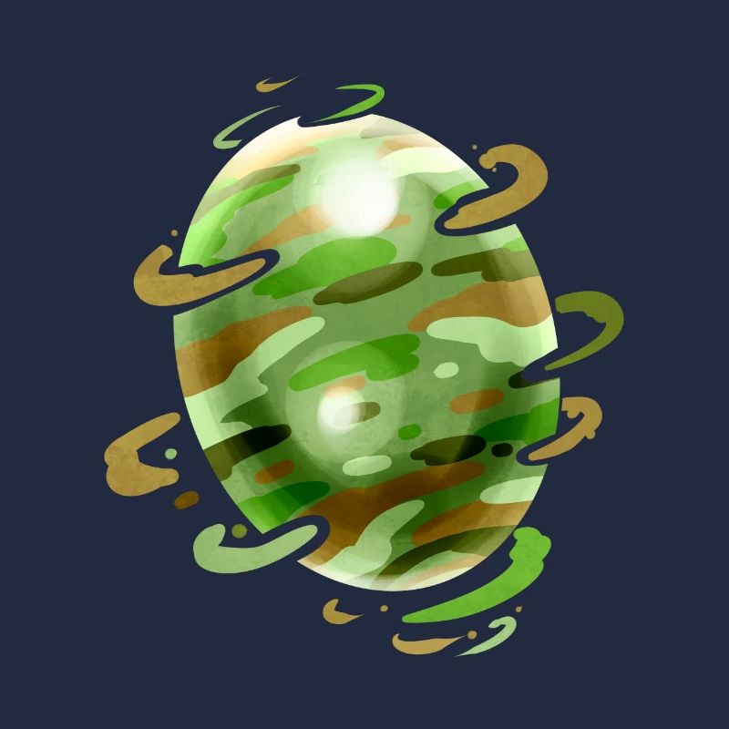 Camouflage Painted Easter Egg For Egg Hunt On