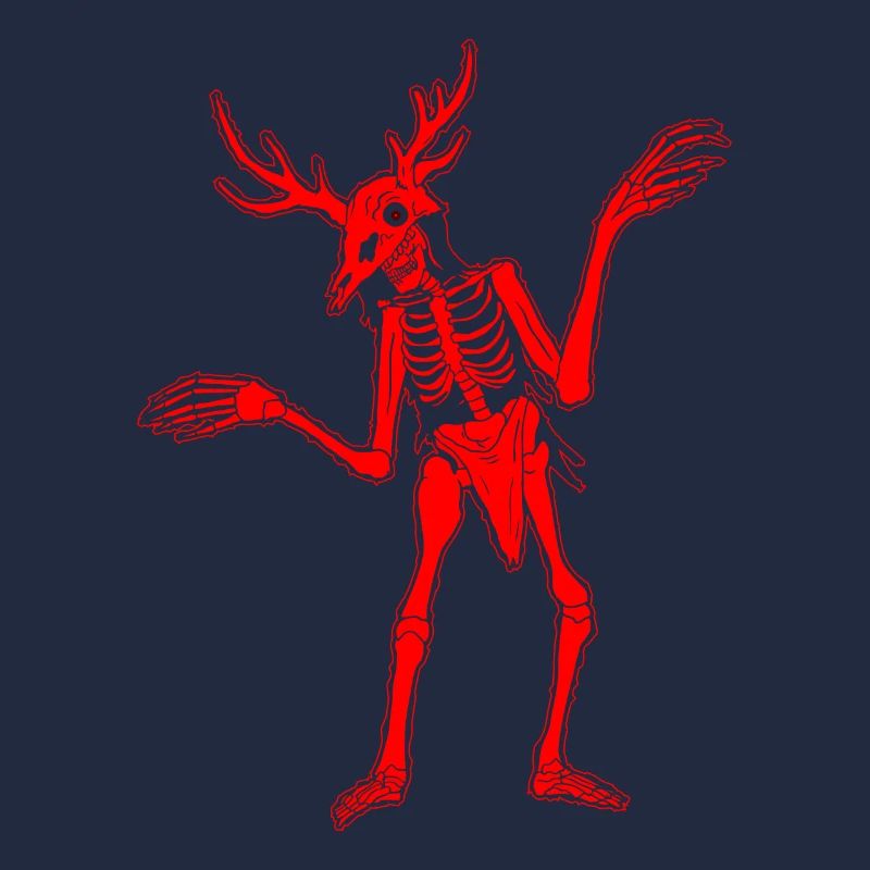 Cryptidcore Aesthetic Skeleton Wendigo Cryptid