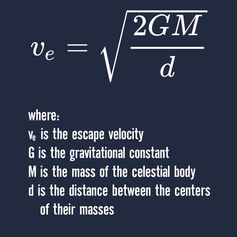 Escape Velocity Gravity Physics Rocket Science
