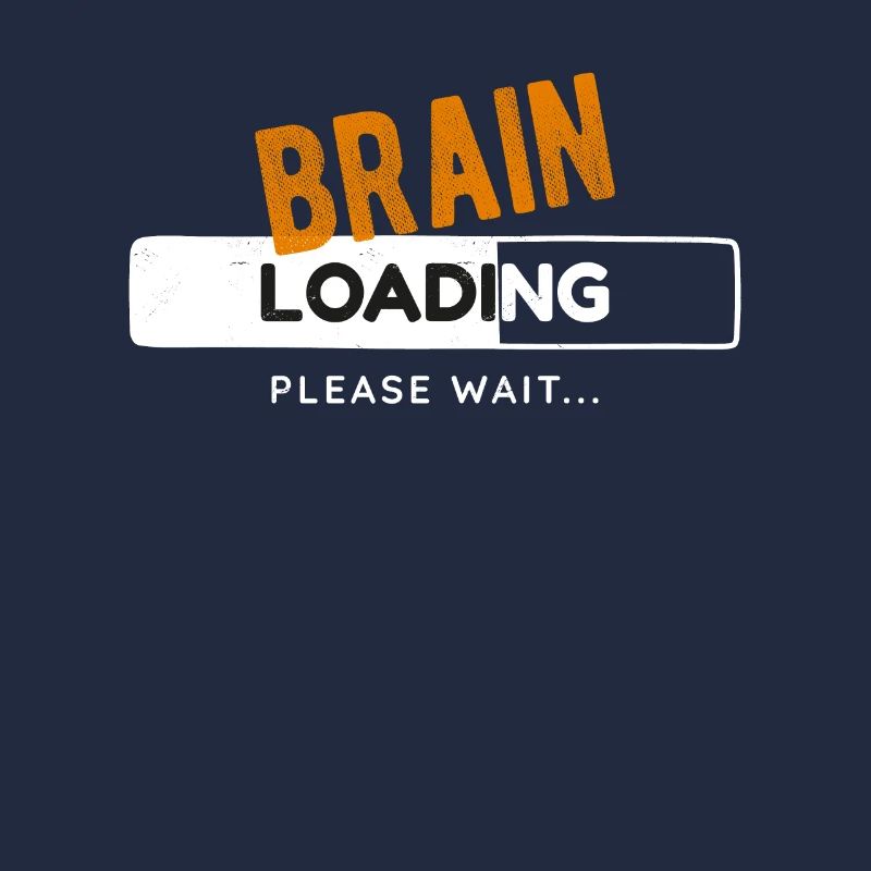Brain Loading Bar Gaming Gamer