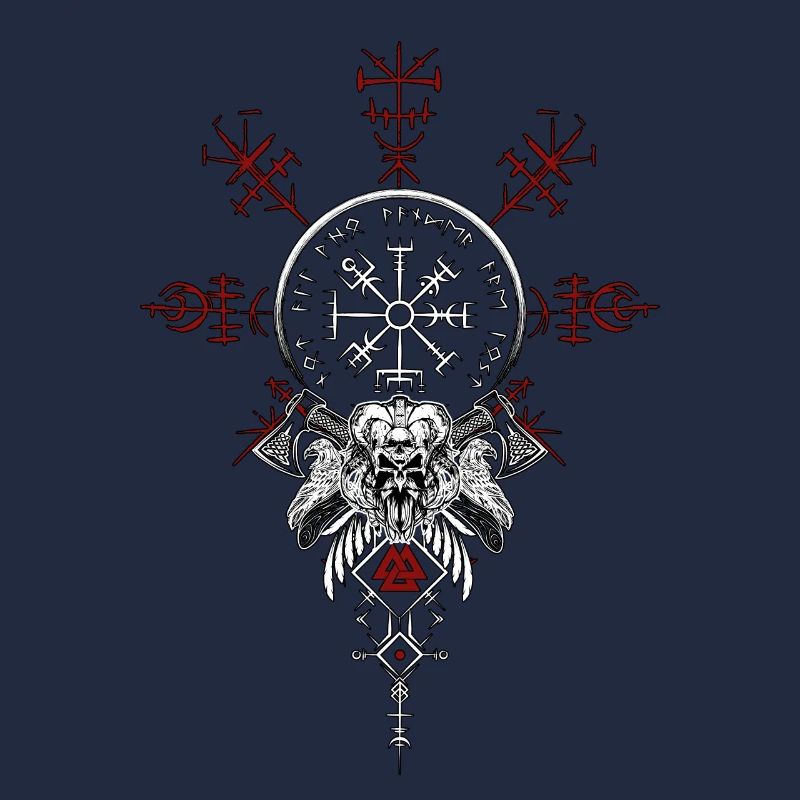 Celtic Vikinger Vegvisir compas Vikings