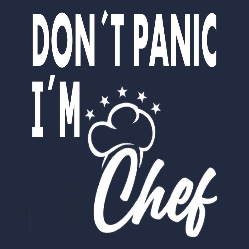 Don't panic, I'm a chef, cook, chef's hat, gift