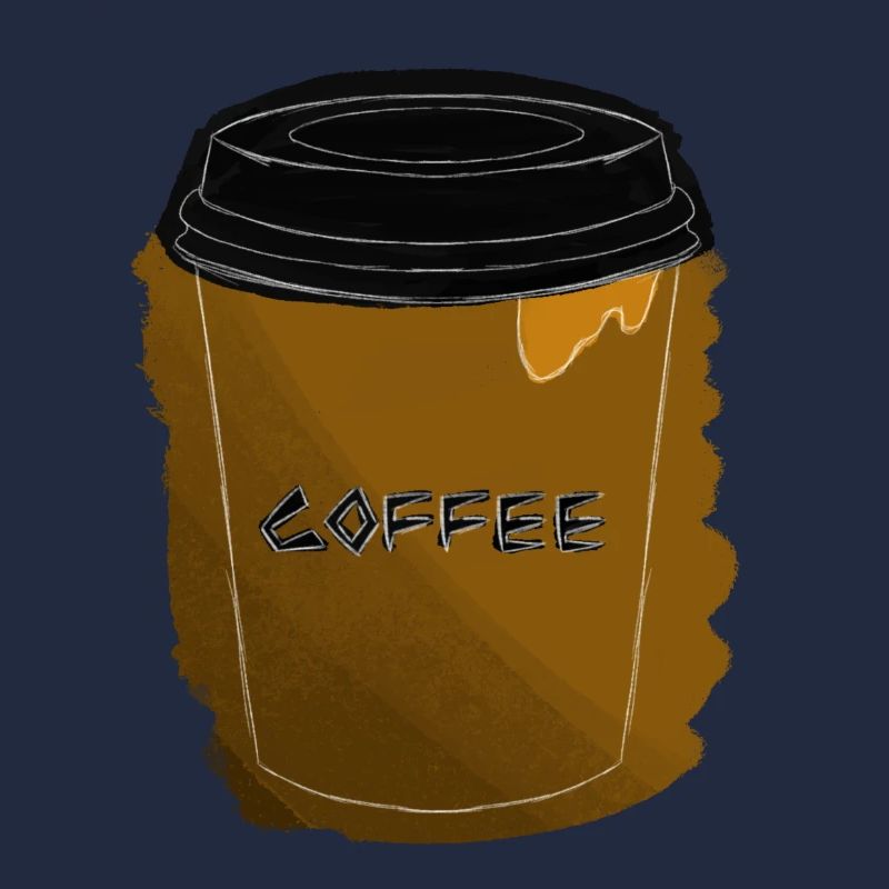 coffee becher mit outlines