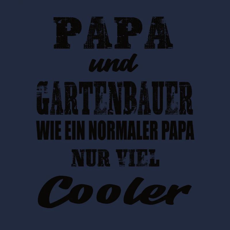 Papa und Gartenbauer