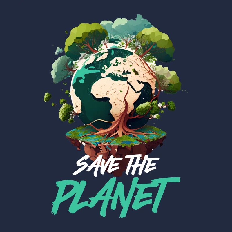 Rette den Planeten Mutter Erde Umweltschutz